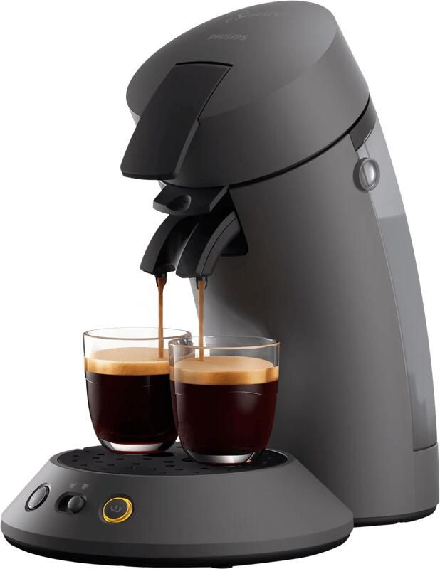 Philips Senseo Original Plus Koffiepadmachine CSA210 50 Keuze uit 1 of 2 Kopjes Instelbare Intensiteit Automatische Uitschakeling Kasjmiergrijs
