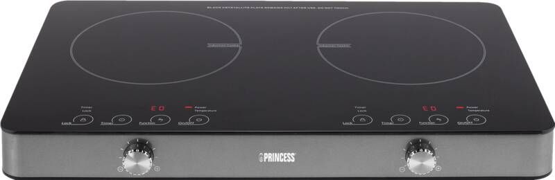 Princess 303011 Dubbele Inductie Kookplaat – Vrijstaand Digitaal LED-display – 3100 Watt – Zwart - Foto 3