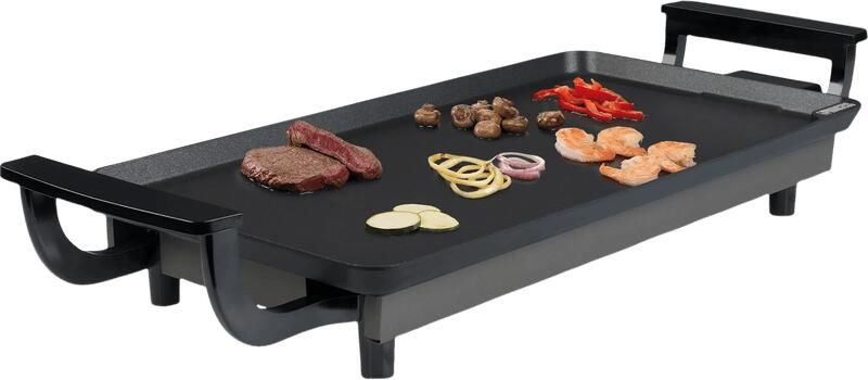 Princess Table Chef Bakplaat 102209 Gourmet Grillplaat Tafelgrill -43x23cm 6 personen Regelbare thermostaat 1800 Watt Teppanyaki Voor binnen en buiten - Foto 2