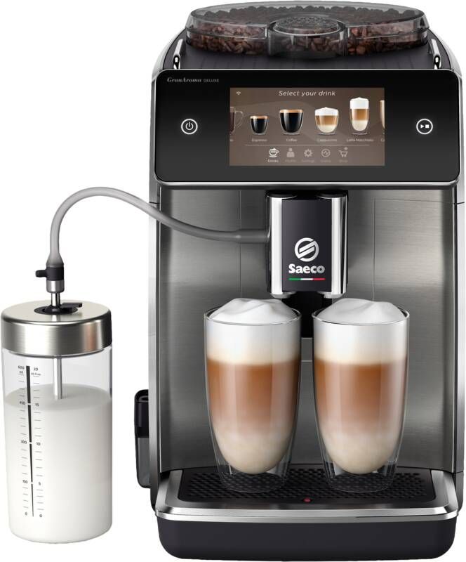 Saeco GranAroma Deluxe SM6685 00 Volautomatische espressomachine Zwart Metallic - Foto 2