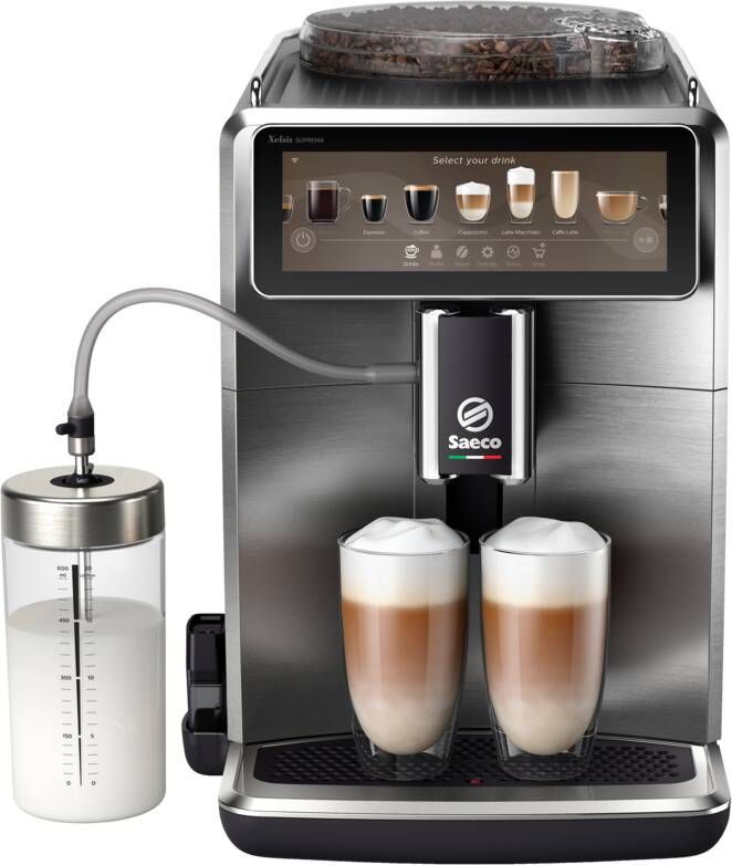 Saeco Philips Xelsis Suprema SM8889 00 Espressomachine 22 Soorten Warme Drankjes Zilver + AquaClean Filter - Foto 2
