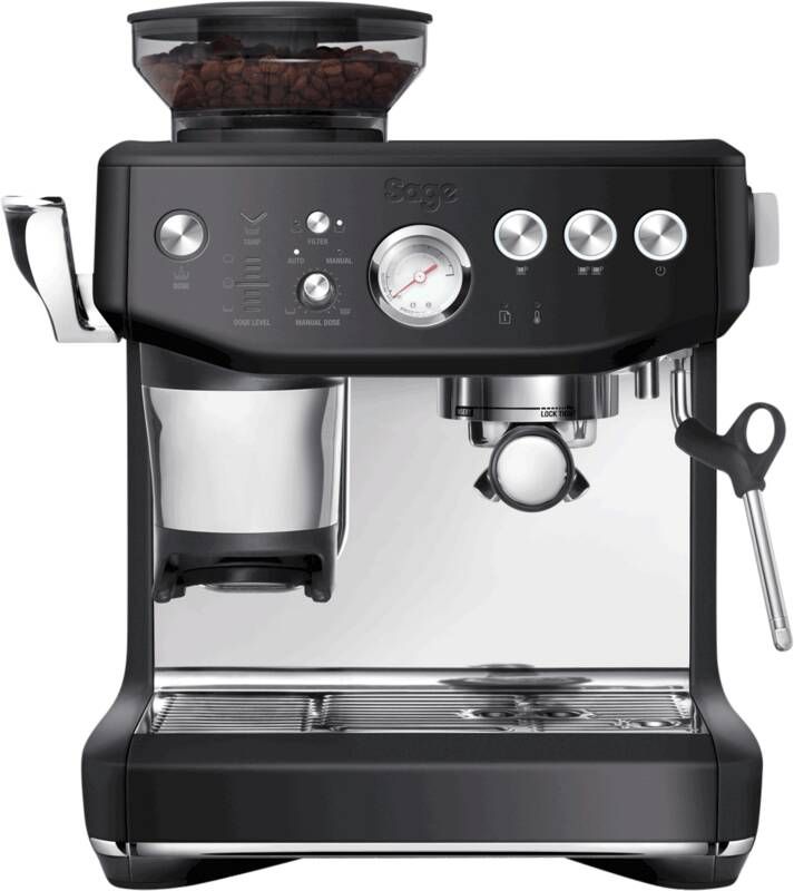 Sage SES876BTR the Barista Express Impress Black Truffle Pistonmachine Assisted tamping