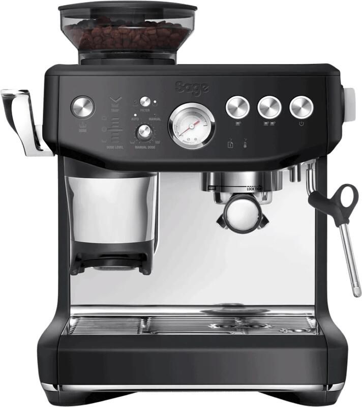 Sage SES876BTR the Barista Express Impress Black Truffle Pistonmachine Assisted tamping