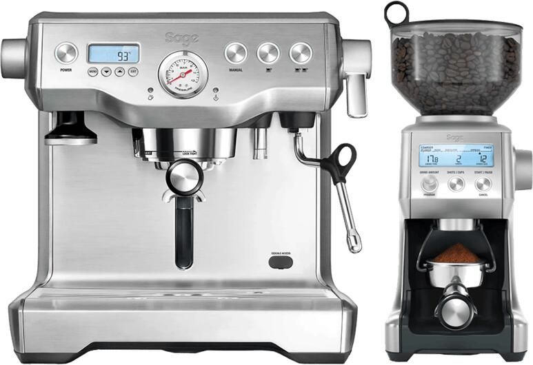 Sage the Dynamic Duo™ Pistonmachine en Grinder