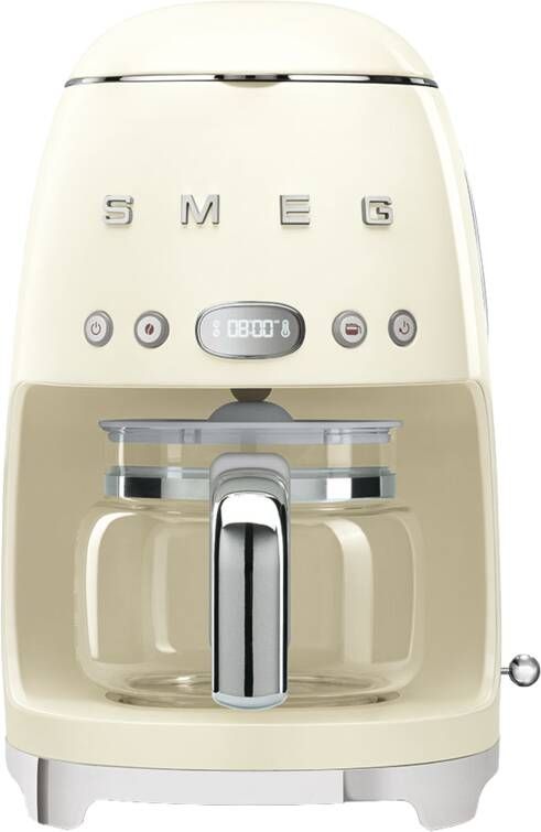 Smeg DCF02CREU Filterkoffiemachine Koffiezetapparaat 10 Koppen Warmhoudfunctie 40 min Aroma Instelling Programmeerbare Startfunctie 50 s Style Crème - Foto 2