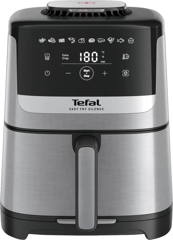 Tefal Easy Fry Silence Deluxe EY552D Stille Airfryer 5L Silent Technology Extra-Crisp 55% Sneller Voor 6 Personen - Foto 2