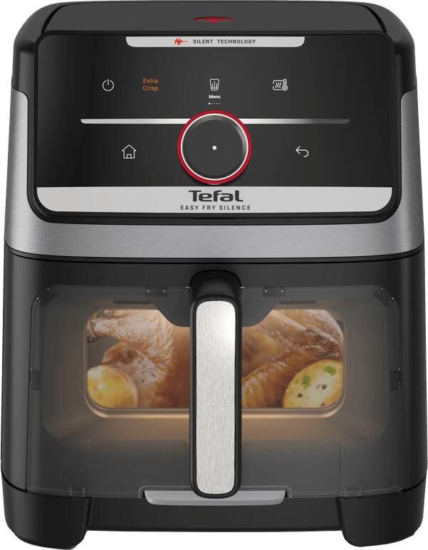 Tefal Easy Fry Smart & Silence XXL EY876D Stille Airfryer XXL 7L 1700W 43 dB Smart Assist 55+ Programma's 68% Sneller Voor 8 Personen - Foto 2
