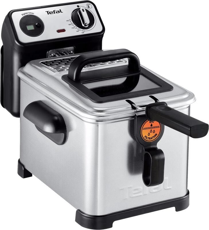 Tefal Filtra Pro FR519170 Frituurpan 4L 2300W Koude Zone Met kijkvenster RVS Anti-geurfilter