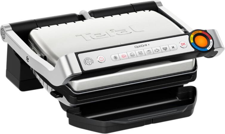 Tefal OptiGrill+ GC717D Intelligente Contactgrill 6 Automatische Programma's Gaarheidsindicator Uitneembare & vaatwasbestendige platen Makkelijk schoonmaken 2000W RVS - Foto 2