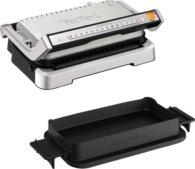 Tefal OptiGrill 4in1 GC774D Intelligente Contactgrill Inclusief Bakschaal Grill Tafel barbecue Oven en Complete Maaltijd 9 Automatische programma's Gaarheidsindicator 2100W RVS - Foto 11