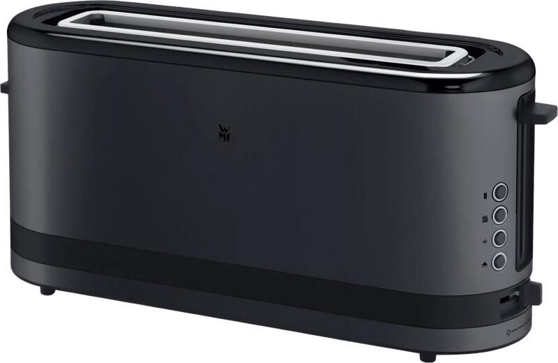 WMF Toaster KEUKENminis Deep Black Langsleufbroodrooster met broodjesopzetstuk