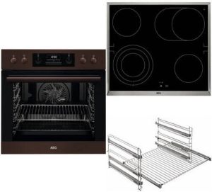 AEG HB3013DS31 Inbouw ovenset (inbouw keramische kookplaat A 71 liter)