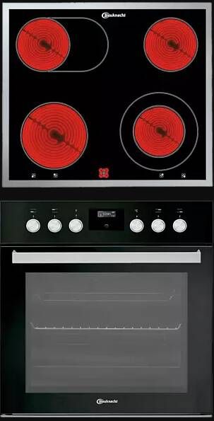 Bauknecht HEKO BLACK 700 P inbouw ovenset (met keramische kookplaat A+ 65 l)