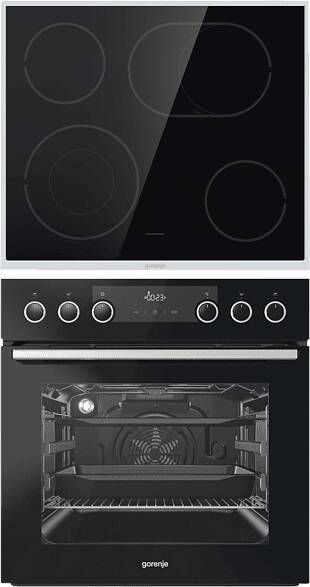 Gorenje PROFI BLACK SET III inbouw kookset (keramische kookplaat A 71 liter) - Foto 2