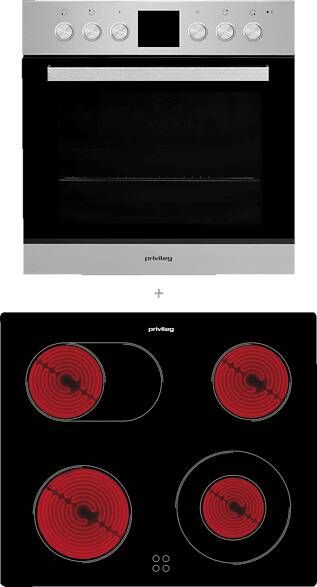 Privileg SETPV520IN inbouw kookset (met inbouw keramische kookplaat A 65 liter)