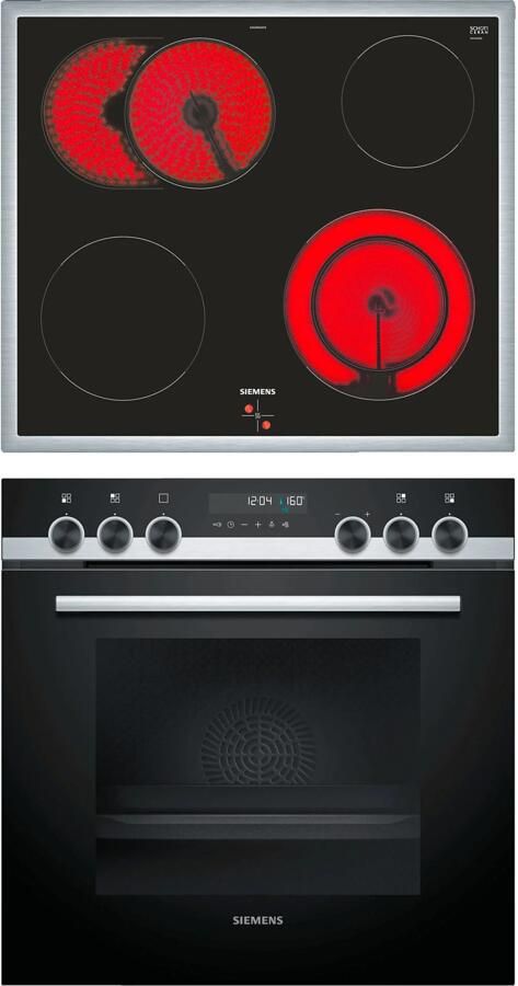 Siemens PQ521KB10 iQ500 (oven) iQ300 (kookplaat) inbouw kook set (elektrische kookplaat A 71 l)
