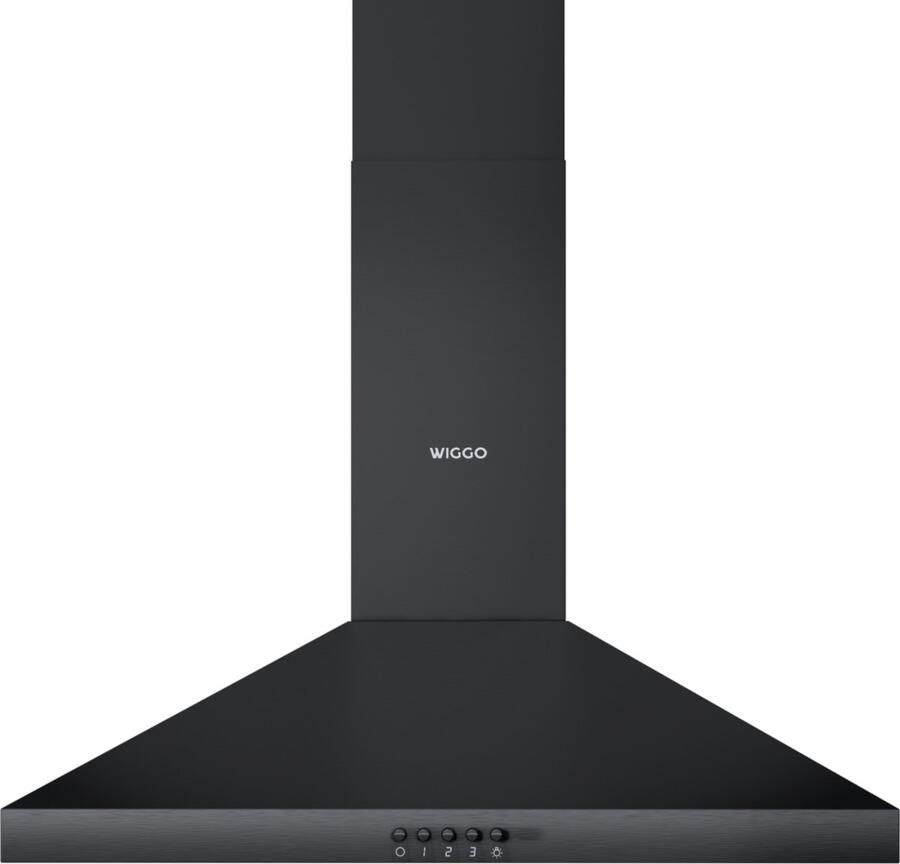 Wiggo WE-D630P(B) Wandschouw Afzuigkap 60 cm 300m³ h 3 standen Energieklasse D Zwart Koolstoffilters meegeleverd (Tijdelijk een gratis koksmes van Villeroy & Boch ter waarde van 44 95€ bijgeleverd!) - Foto 2