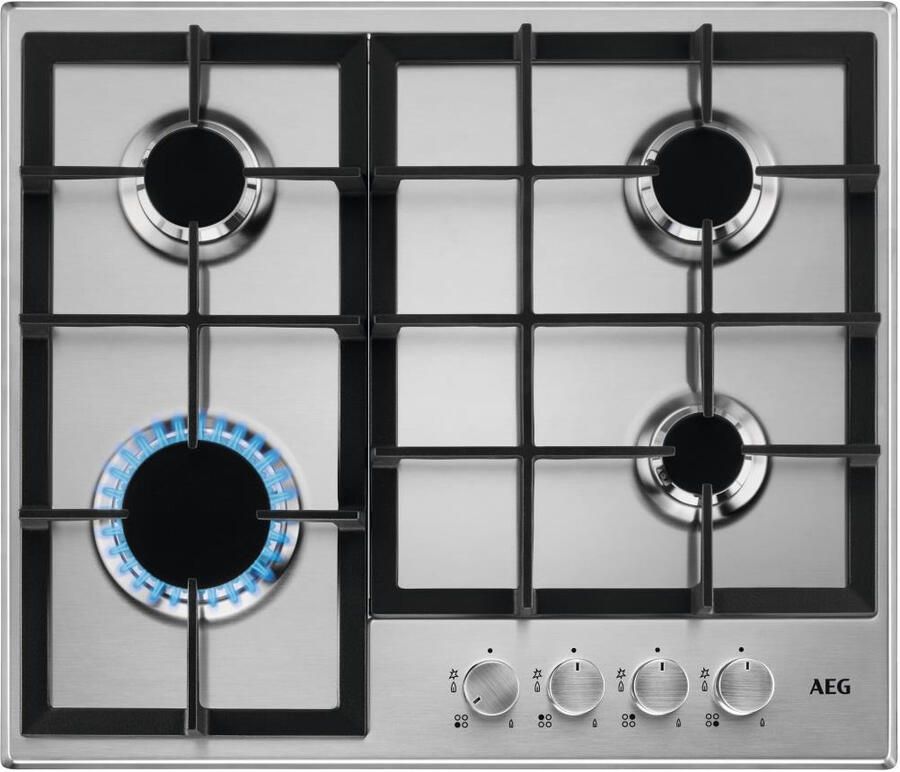 AEG HGB64200SM Slim Line Inbouw gaskookplaat