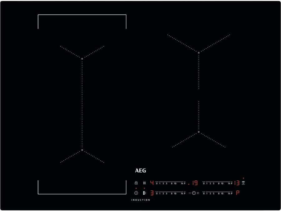 AEG IKE74440CB Inductie inbouwkookplaat 2 fasen snoer zonder stekker - Foto 4