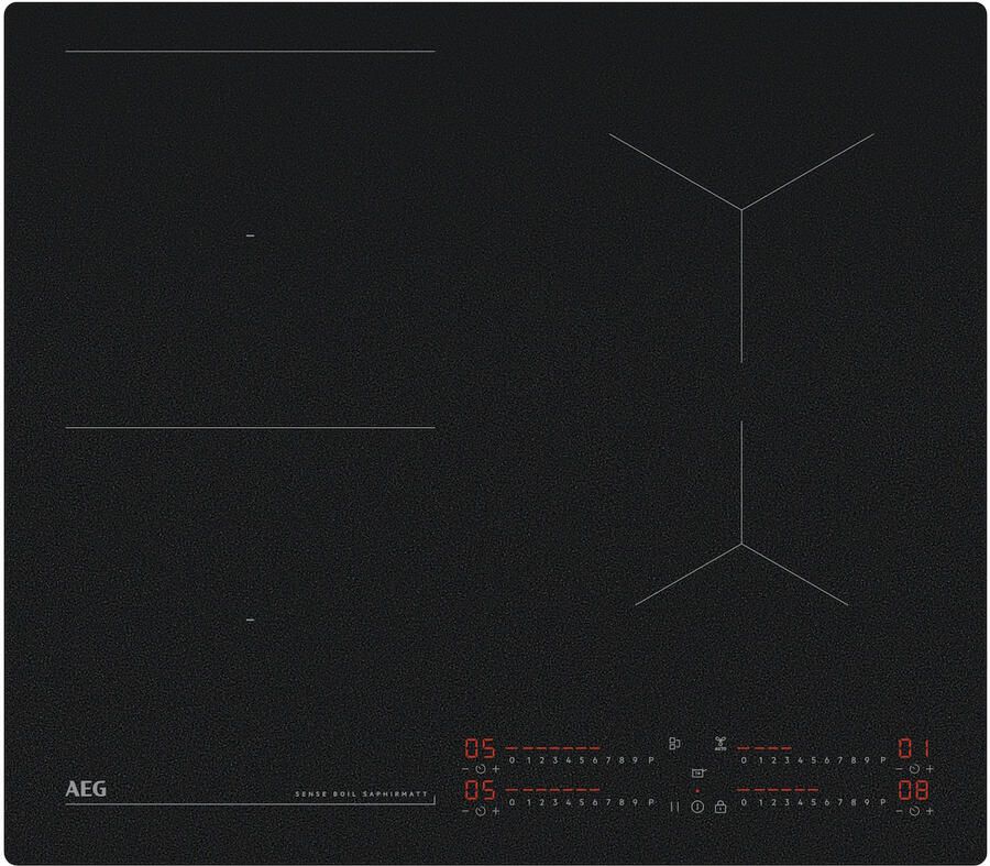 AEG TI64IB1BIZ SaphirMatt Inbouw inductiekookplaat Zwart