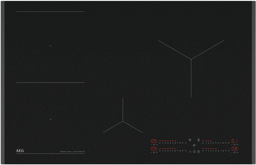 AEG TII84B10FZ SaphirMatt Inbouw inductiekookplaat Zwart