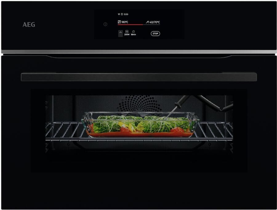 AEG TK8NK72FB Inbouw oven met magnetron Zwart