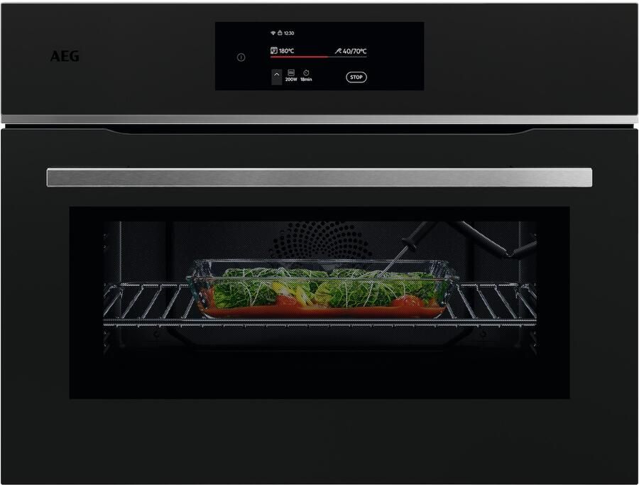 AEG TK8NK72FT Inbouw oven met magnetron Zwart