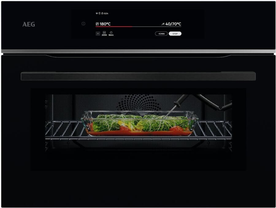 AEG TK9NK921B Inbouw oven met magnetron Zwart