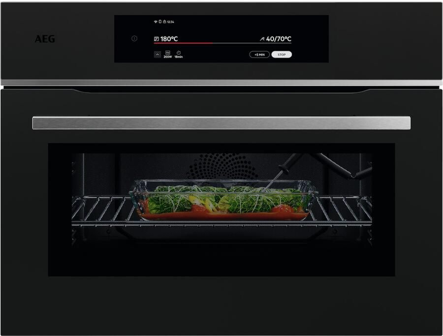 AEG TKK8N821T Inbouw oven met magnetron Zwart