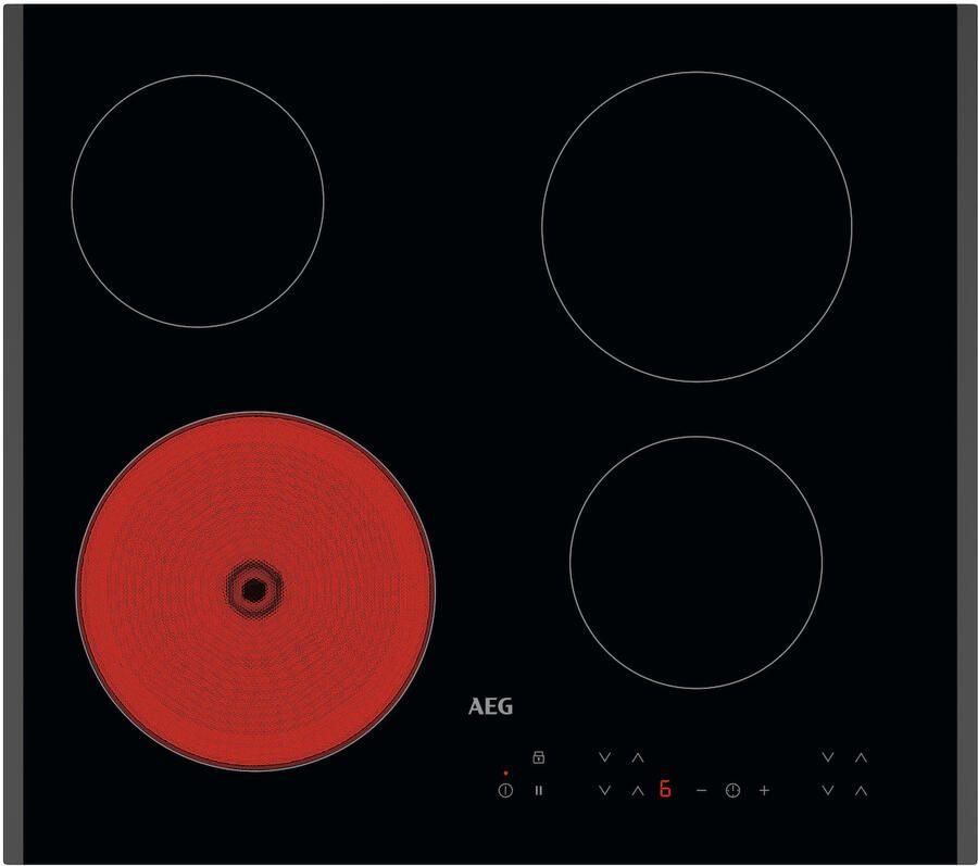 AEG TN64RA00FB Zwart Ingebouwd 60 cm Keramisch 4 zone(s)