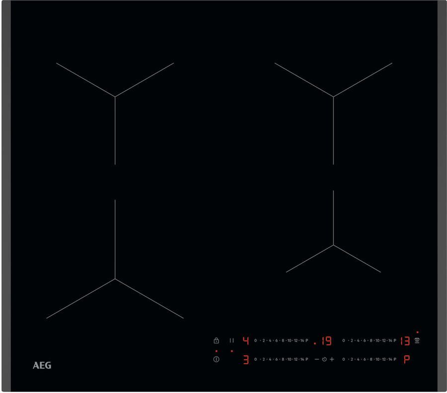 AEG TO64IA0FFB Inbouw inductiekookplaat Zwart