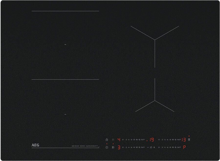 AEG TO74IB00CZ SaphirMatt Inbouw inductiekookplaat Zwart