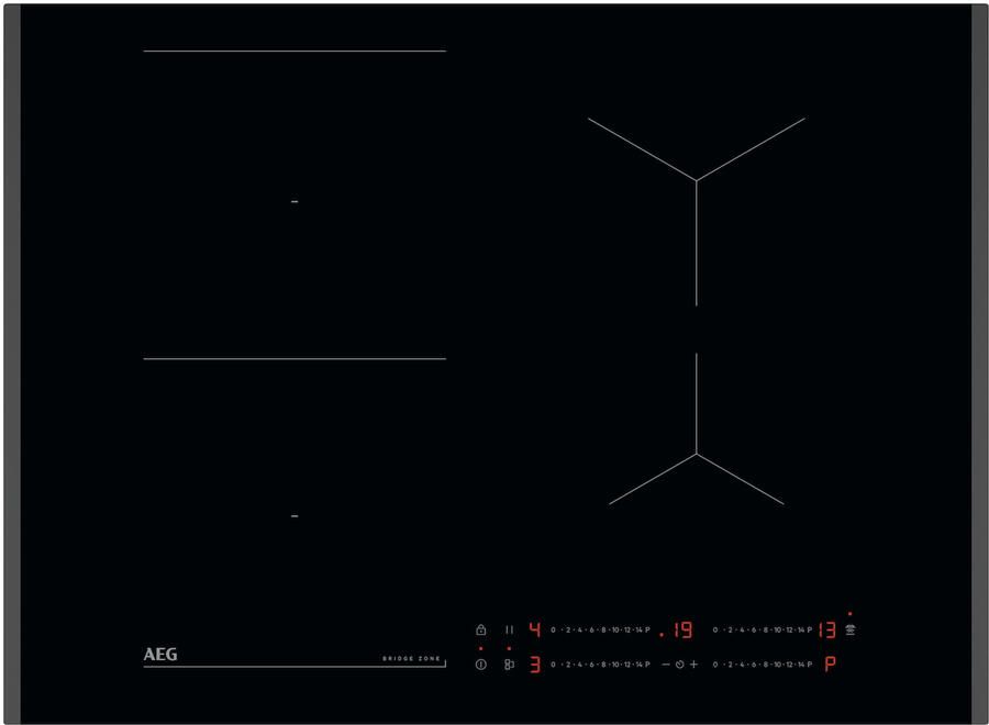 AEG TO74IB0BFB Inbouw inductiekookplaat Zwart