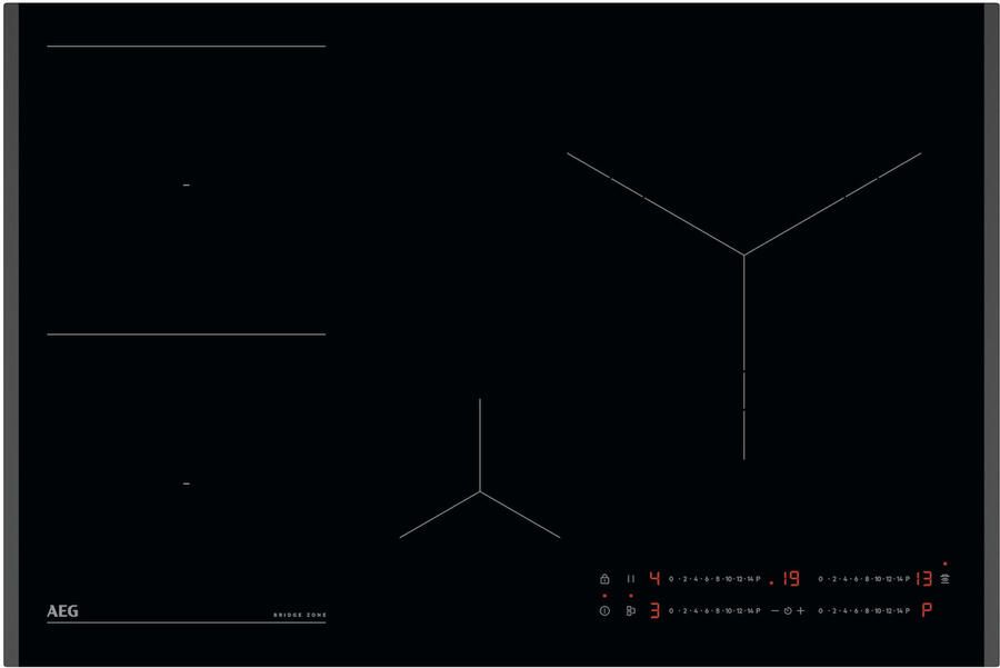 AEG TO84IU0FFB Inbouw inductiekookplaat Zwart
