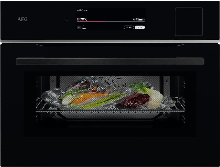 AEG TP9SK821B Inbouw combi stoomoven Zwart