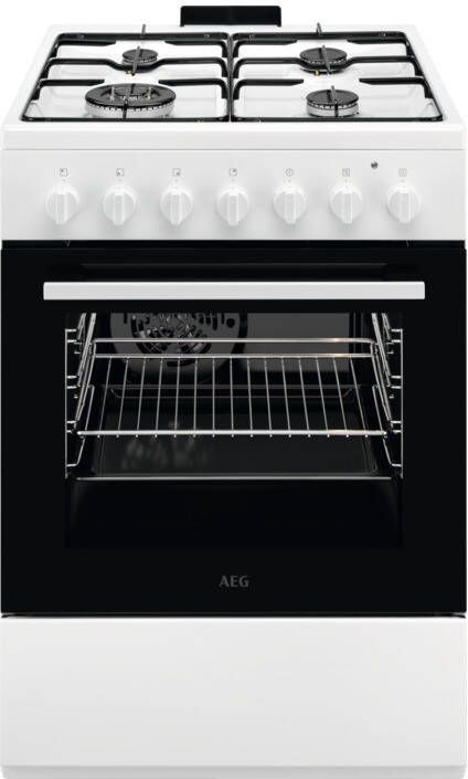 AEG CKB64101BW Gasfornuis Wit