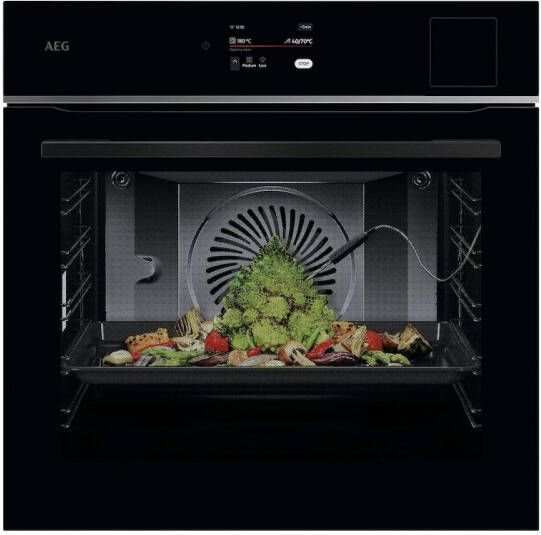 AEG TP8SB73FAB Inbouw combi stoomoven Zwart