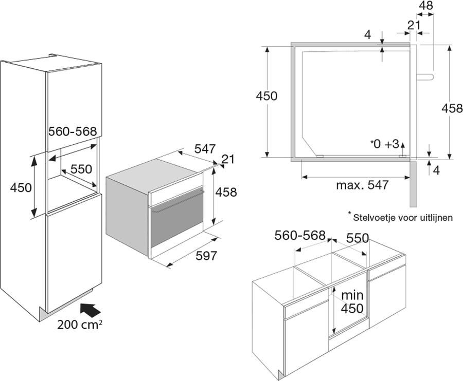 ATAG CX4511C inbouw combimagnetron met Aqua Clean en XL inhoud