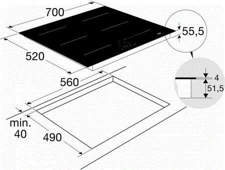Atag HI07471EV Inbouw inductiekookplaat Zwart