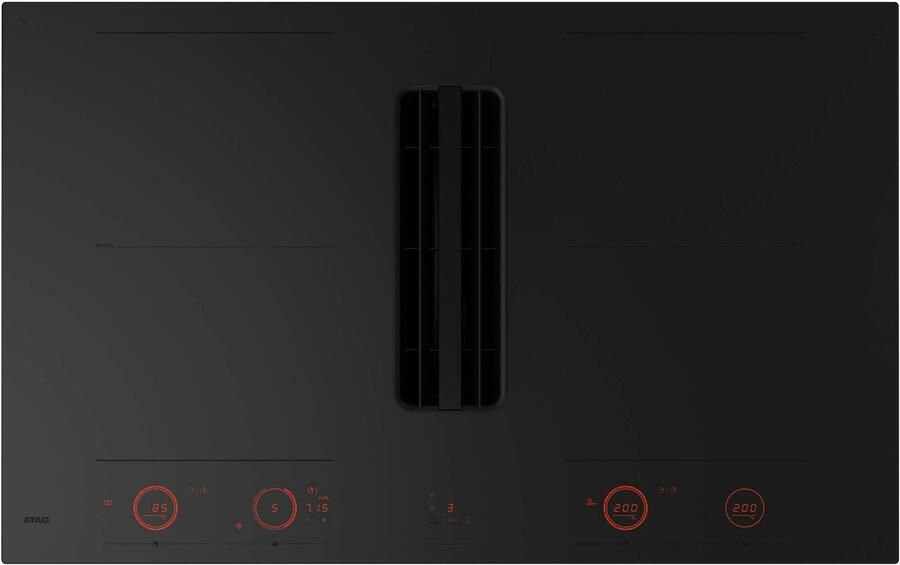 Atag HIDD28472SVI Inductie kookplaat met afzuiging Zwart