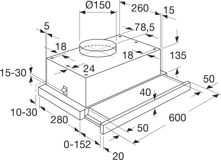 Atag WV60211AM Afzuigkap vlakscherm Grijs - Foto 1