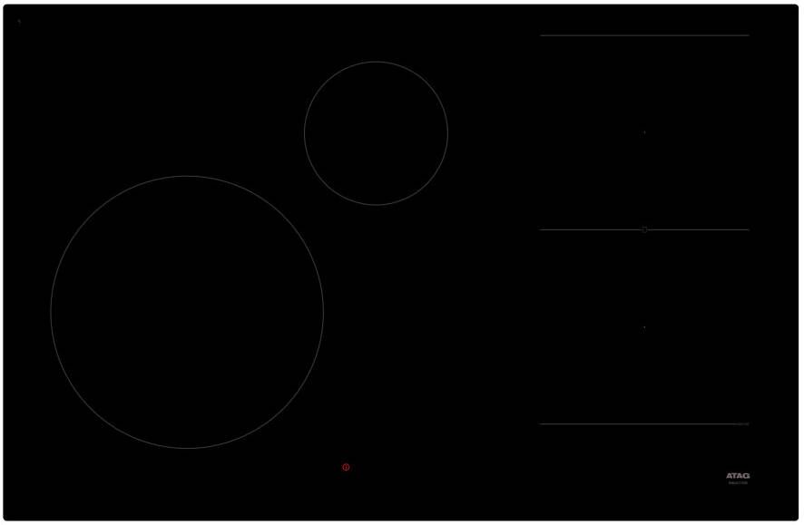 Atag HI08471EV Inbouw inductiekookplaat Zwart