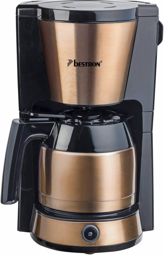 Bestron Koffiezetapparaat voor filterkoffie Filterkoffiemachine met thermokan voor 8 kopjes 900W koper - Foto 2
