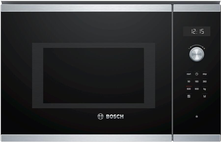 Bosch BFL554MS0 Serie 6 Inbouwmagnetron- Eenvoudig te reinigen: hydrolyse 25 l 900 W RVS