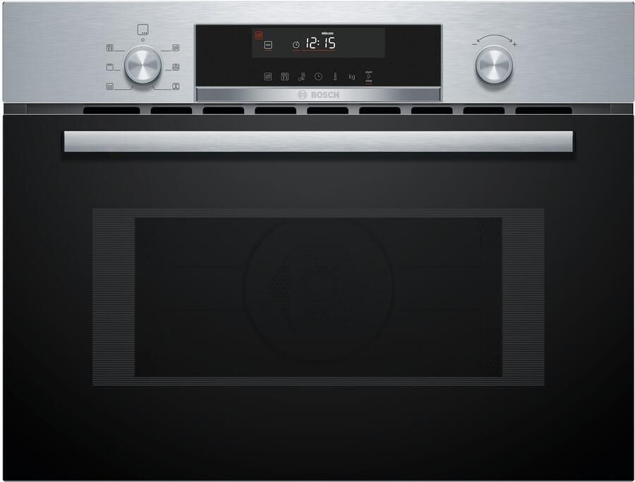 Bosch CMA585GS1 Serie 6 Inbouwmagnetron met heteluchtfunctie 60x45 cm 44 l RVS Eenvoudig te reinigen met hydrolyse