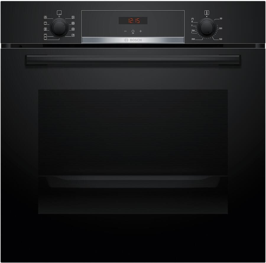 Bosch HBA534EB3 Serie 4 Inbouwoven 71 l 3400 W Zwart Zelfreinigend Hydrolytisch Kinderslot