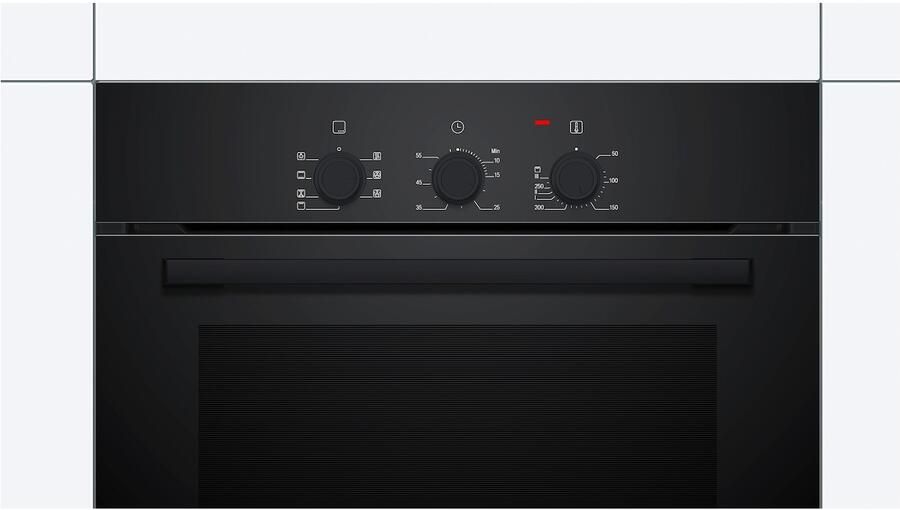 Bosch Siemens HBF011BA2 Serie 2 Inbouwoven 60 x 60 cm Zwart Energielabel A 3D hetelucht