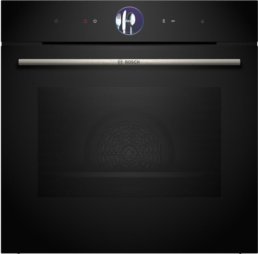 Bosch HSG7364B1 Serie 8 Inbouwoven met stoom 60cm x 60 cm Air Fry-functie: voor perfect en gezonde gefrituurde gerechten PerfectBake Plus: regelt zelf de instellingen