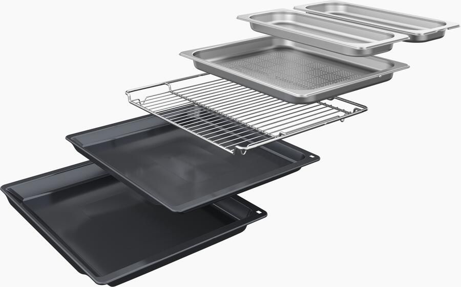 Bosch HSG7364B1 Serie 8 Inbouwoven met stoom 60cm x 60 cm Air Fry-functie: voor perfect en gezonde gefrituurde gerechten PerfectBake Plus: regelt zelf de instellingen - Foto 2