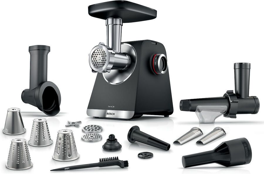 Bosch Serie 6 MFWS660B Vleesmolen 500 W 3 Hakborden Zwart